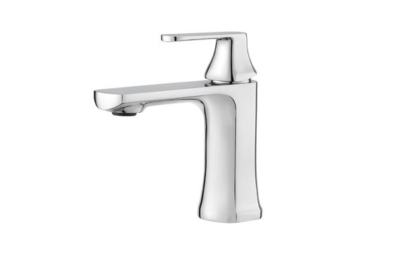 Chrome Polished Basin Mixer Taps With Contemporary For Bathroom T9732W